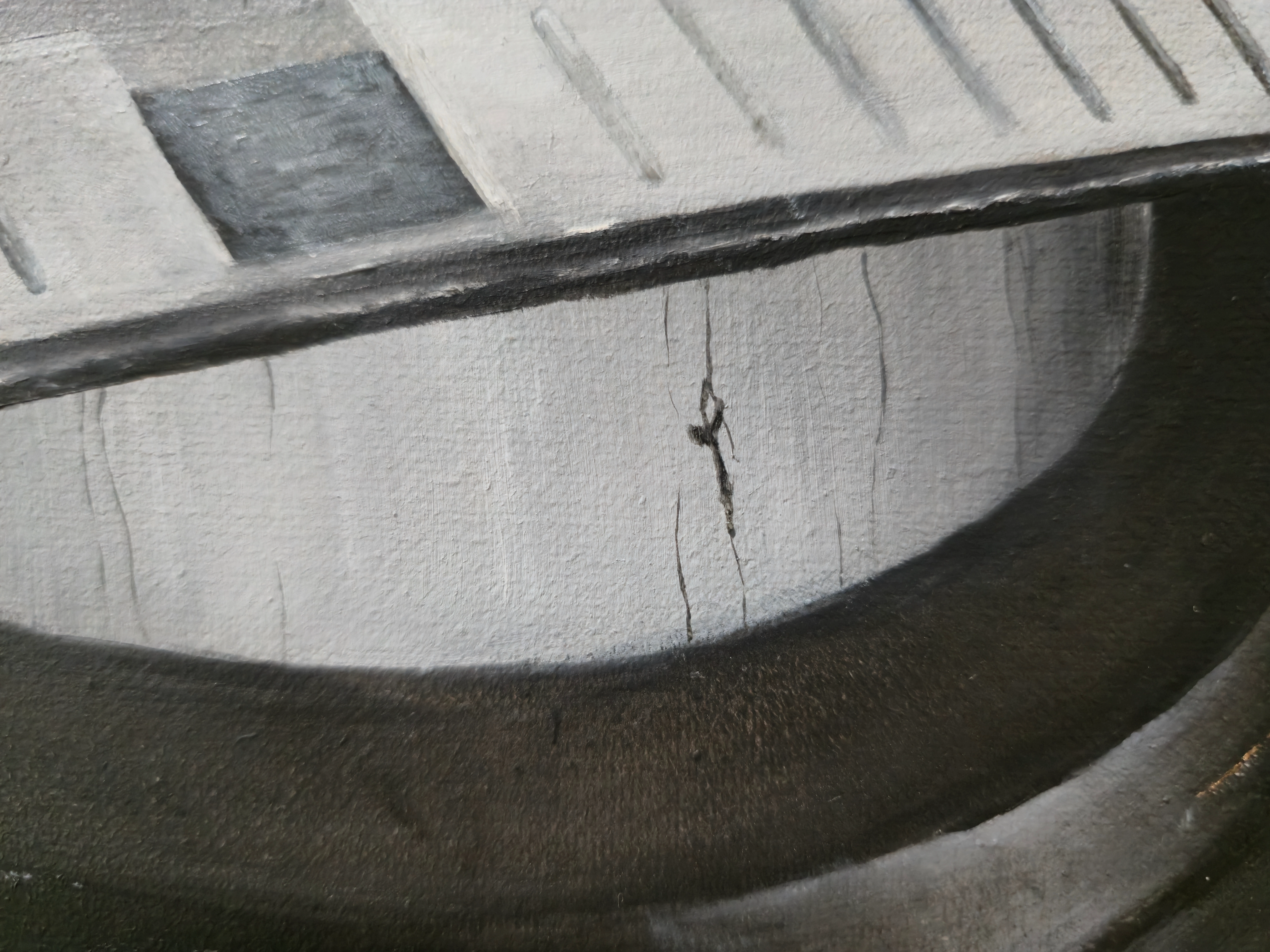 Painting detail by Agu Kleme