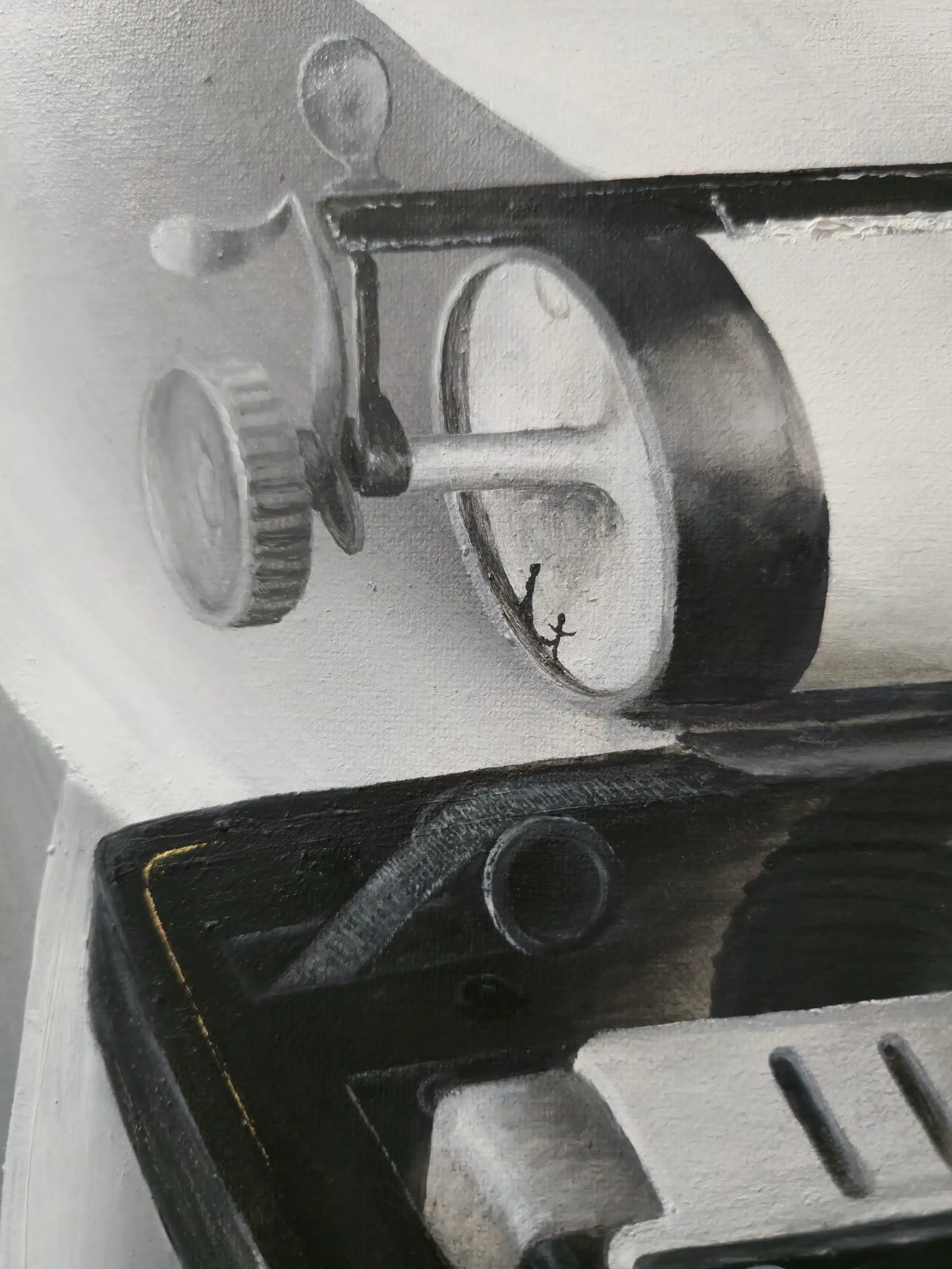 Detail of painting by Agu Kleme